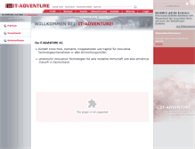 Tablet Screenshot of it-adventure.de